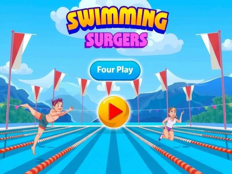 Main Game Screen of Swimming Surgers India Swimming Surgers India Game Main Screen